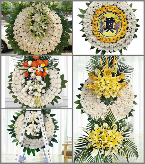 山东青岛黄岛区大村镇龙谭村花圈速递